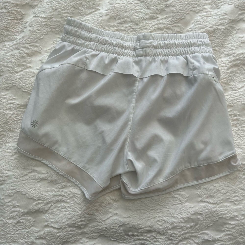 ATHLETA MESH RACER RUN MID RISE 4 SHORT - Picture 4 of 4